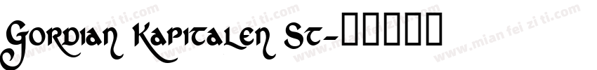 Gordian Kapitalen St字体转换
